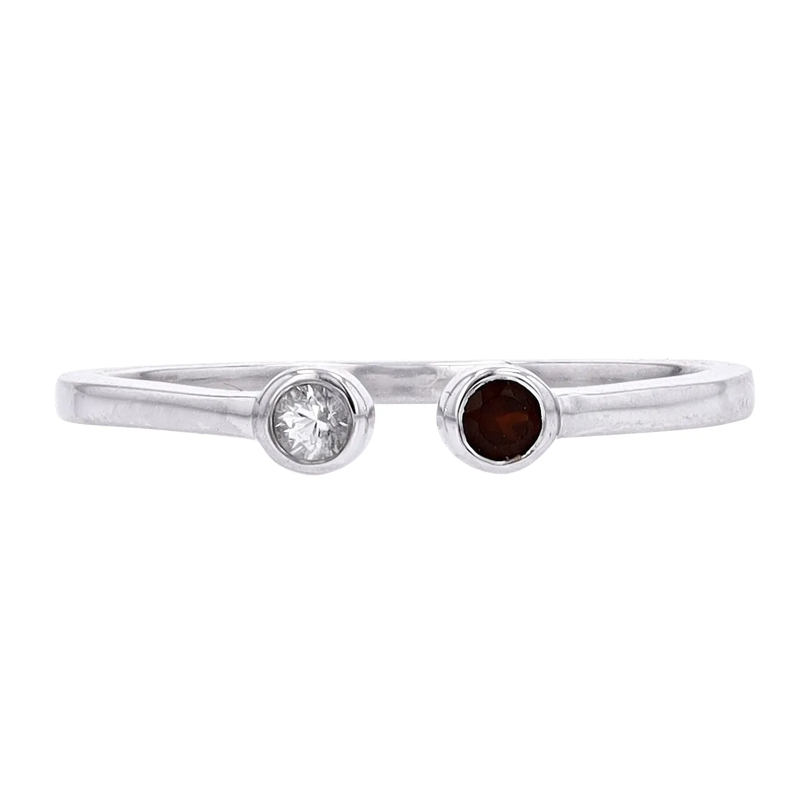 10K WG Gemstone Cuff Ring<p><strong>More Colors Available</p></strong>