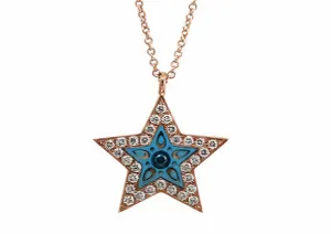 14K EFFY RG Star Pendant