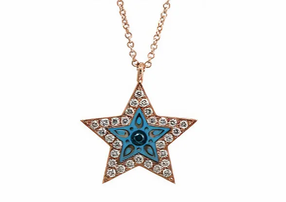 14K EFFY RG Star Pendant