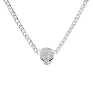 14K WG EFFY Diamond & Emerald Panther Necklace