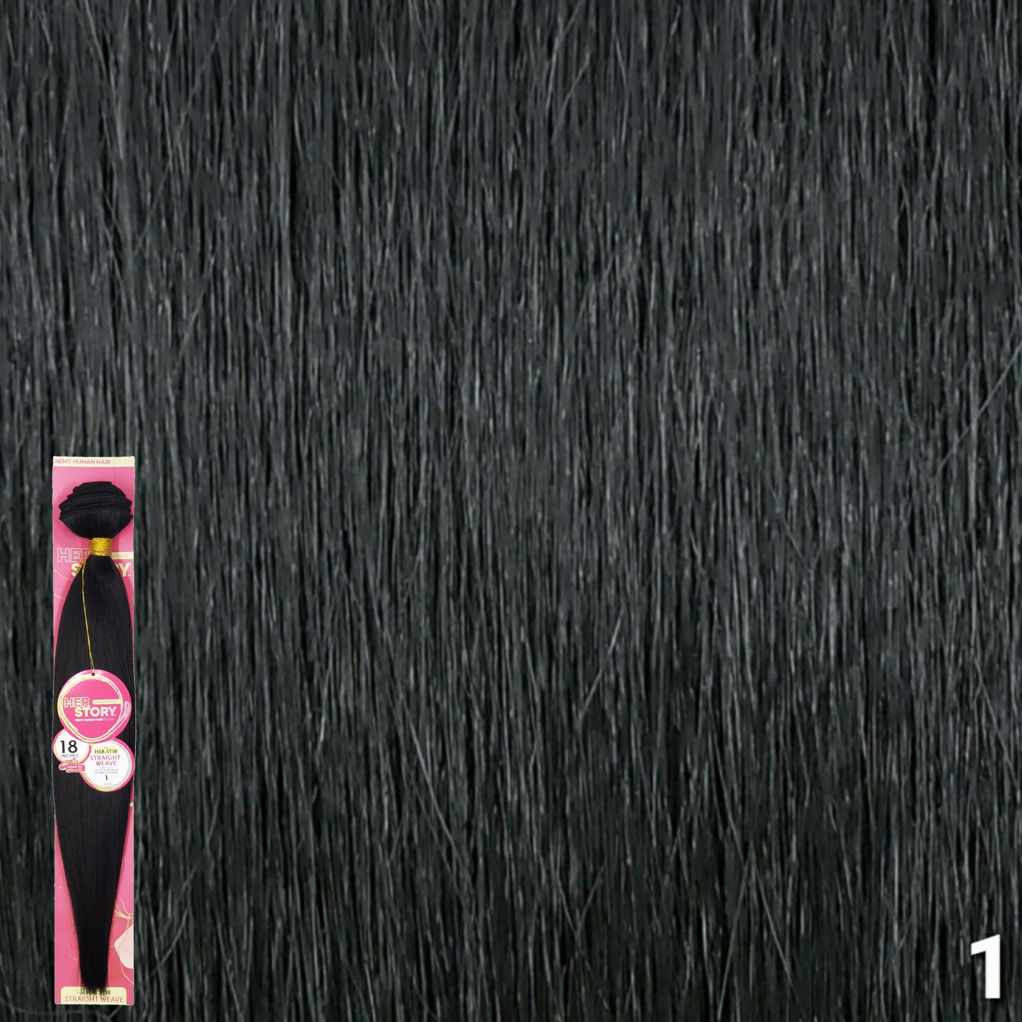 (18") Beshe HER STORY PremierMix Remy Touch Straight Weaving (HSB.ST18)