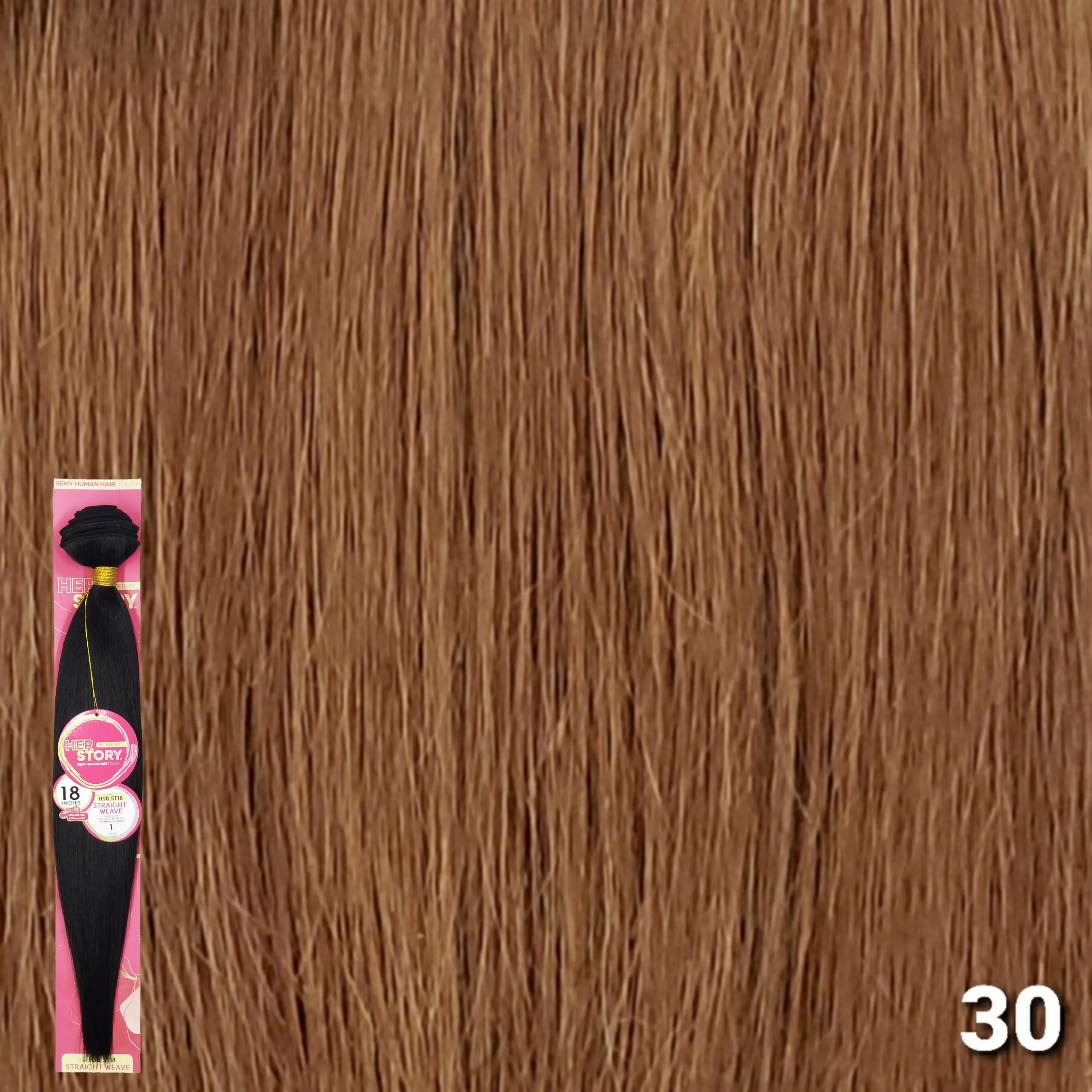 (18") Beshe HER STORY PremierMix Remy Touch Straight Weaving (HSB.ST18)