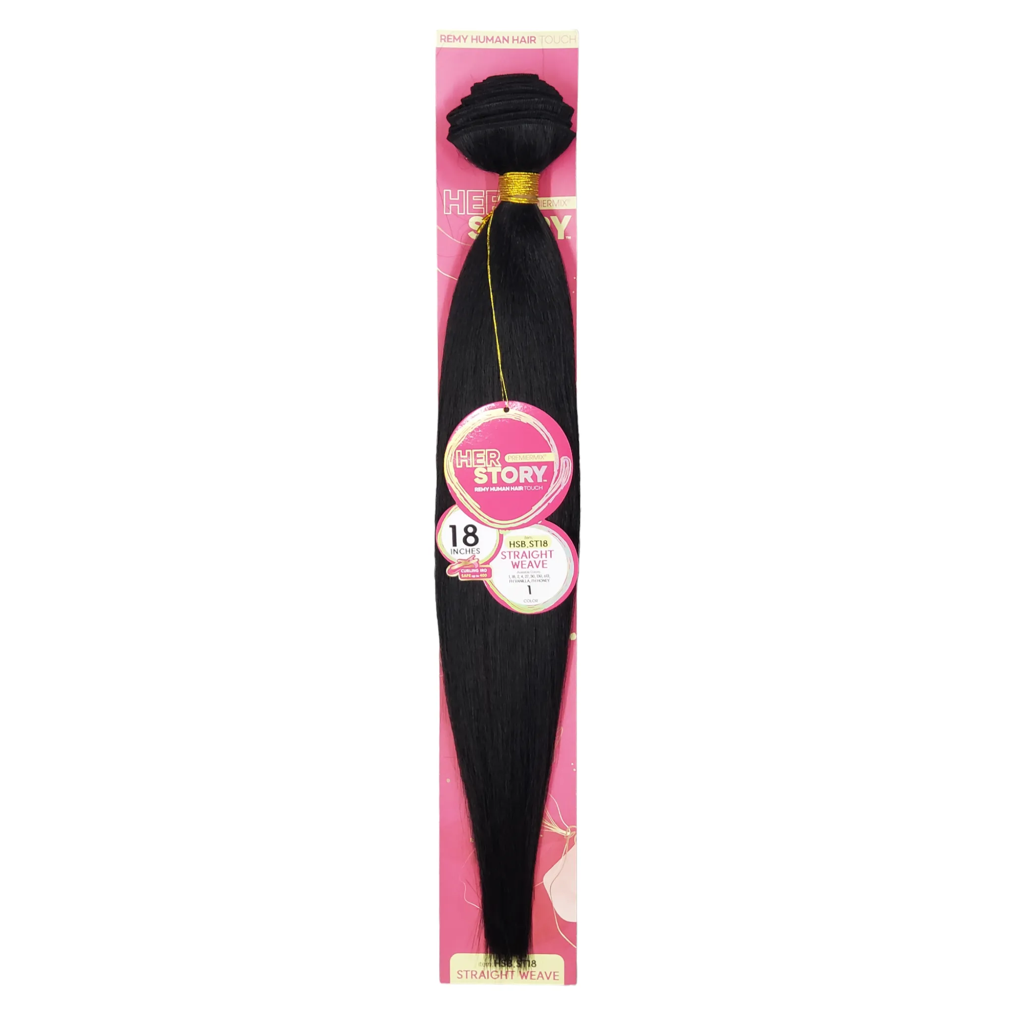 (18") Beshe HER STORY PremierMix Remy Touch Straight Weaving (HSB.ST18)