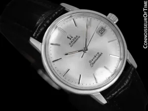 1968 Omega Seamaster Geneve Mens Vintage Watch with 565 Movement, Automatic, Quick-Setting Date - Stainless Steel