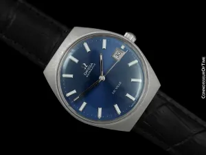 1970's Omega De Ville Vintage Mens Automatic Classic Retro Watch - Stainless Steel