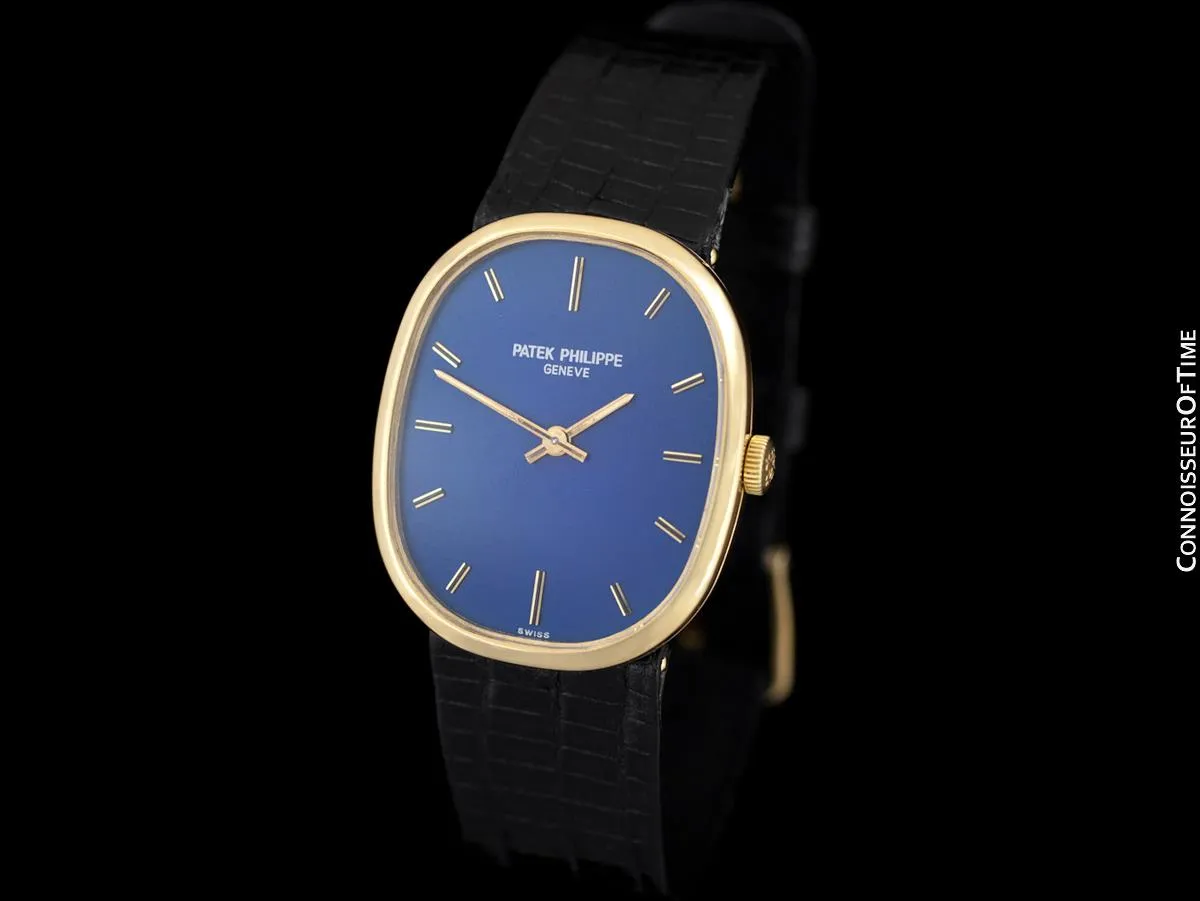 1970's Patek Philippe Ellipse Mens Watch, Ref. 3548 - 18K Gold