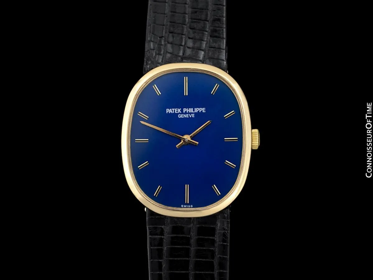 1970's Patek Philippe Ellipse Mens Watch, Ref. 3548 - 18K Gold