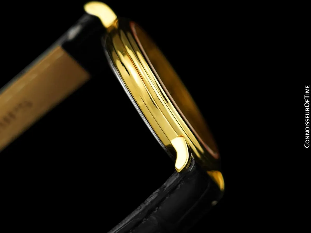 1980 Omega Constellation Mens Vintage Quartz Accuset Watch - 18K Gold Plated & Stainless Steel