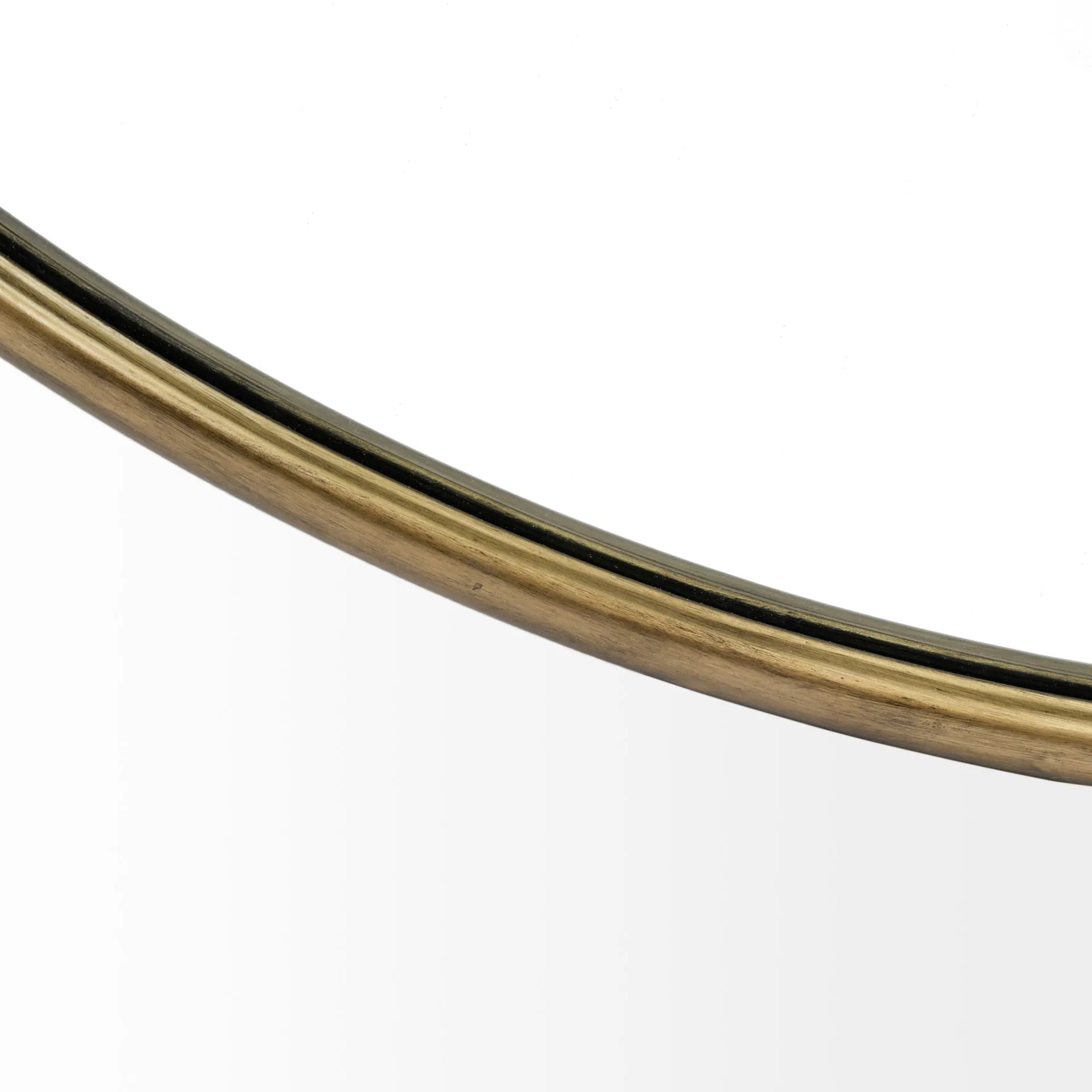 47" Gold Round Metal Framed Accent Mirror