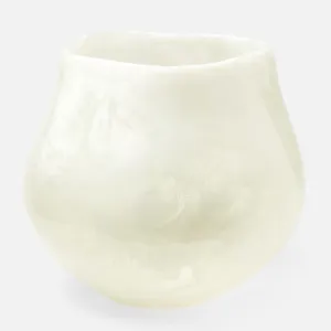 Abria Outdoor Planter - Pearl White