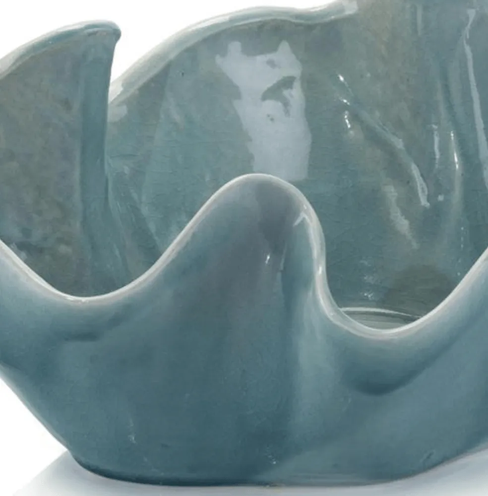 Aegean Sea Ripple Bowl