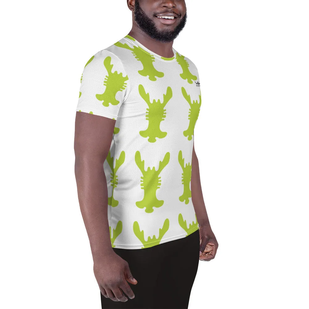 All-Over Print Men's Athletic T-shirt | The Rabbit Ear Textile