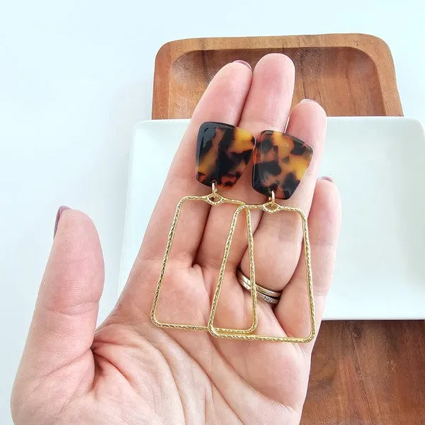 Ariana Earrings - Tortoise, Spiffy & Splendid