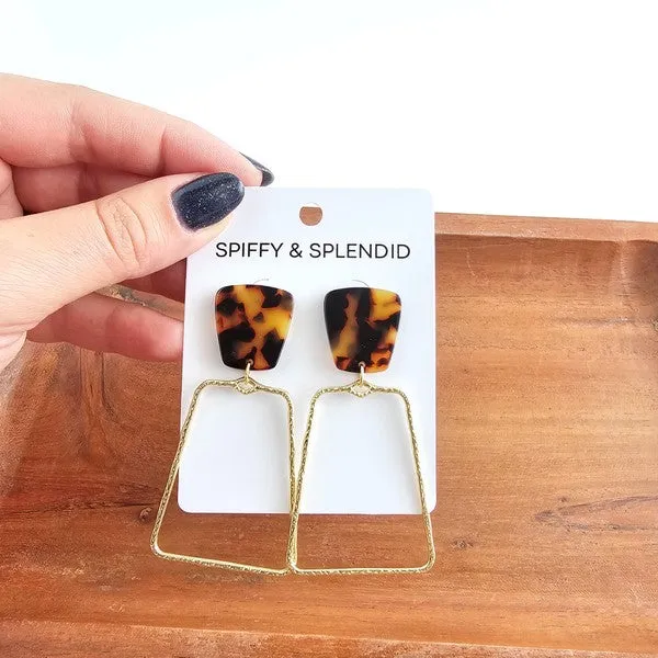 Ariana Earrings - Tortoise, Spiffy & Splendid