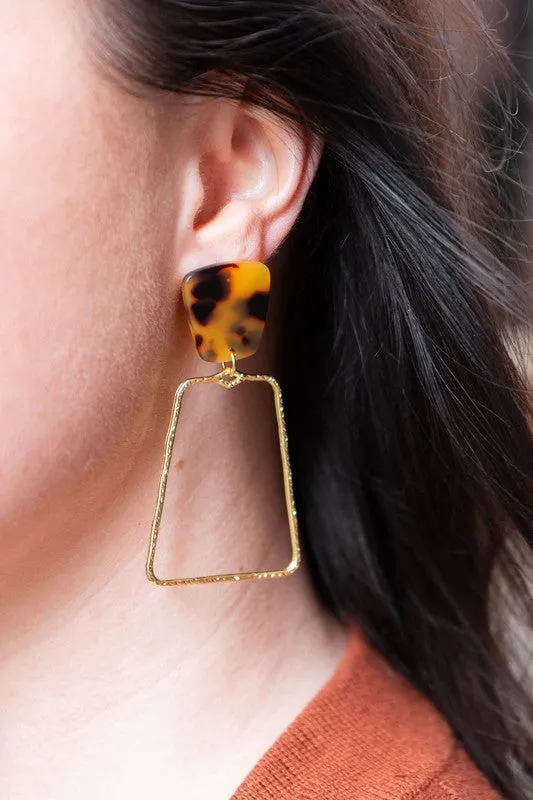 Ariana Earrings - Tortoise, Spiffy & Splendid