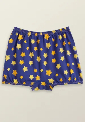 Astro Girls Bloomers Blue Combed Cotton