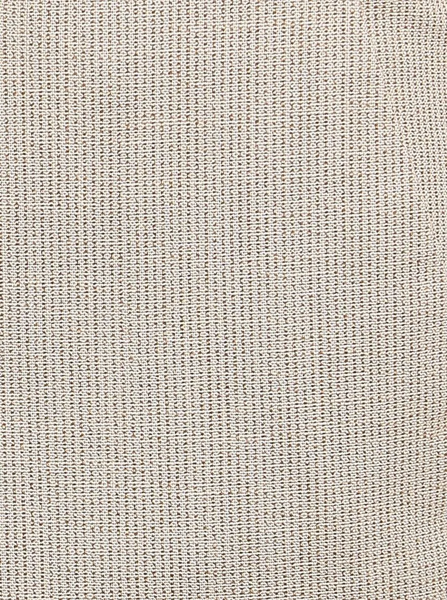 Beige Solid Slim Fit Casual Trouser | JadeBlue
