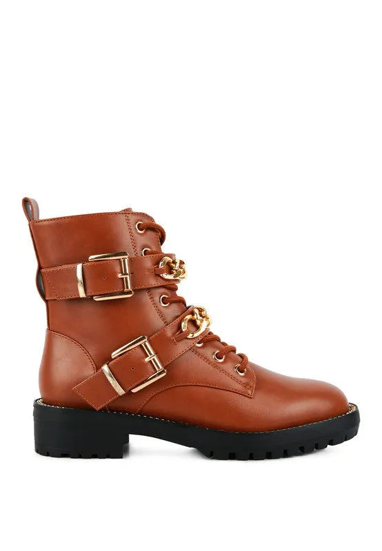 Billy Metal Chain Biker Boot