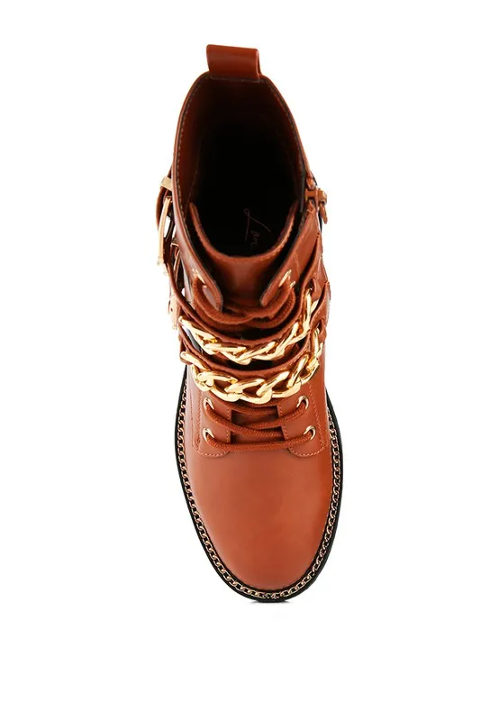 Billy Metal Chain Biker Boot
