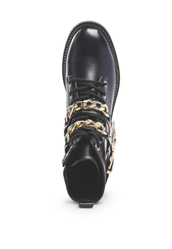 Billy Metal Chain Biker Boot