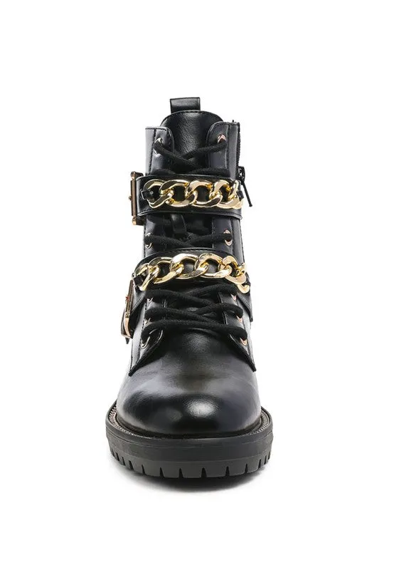 Billy Metal Chain Biker Boot