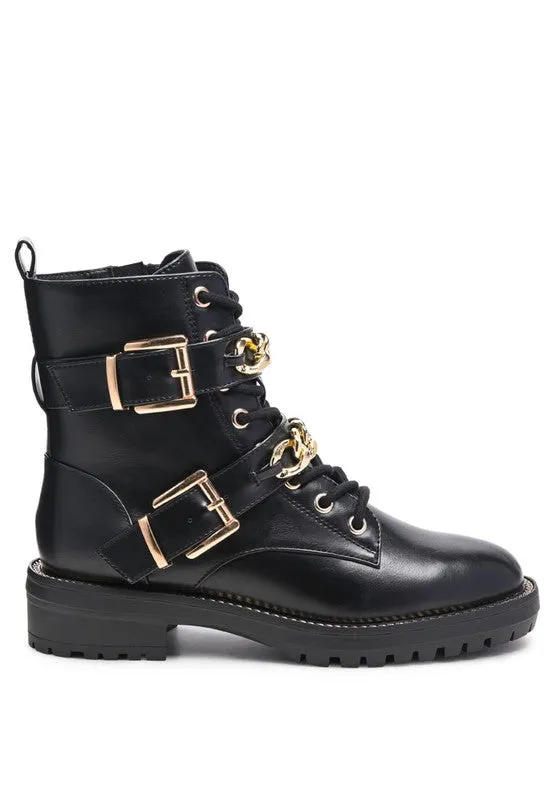 Billy Metal Chain Biker Boot