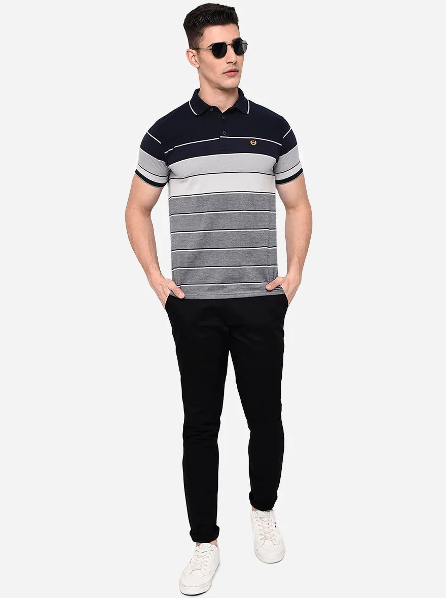 Black Solid Neo Fit Casual Trouser | Greenfibre