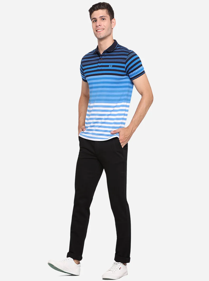 Black Solid Uno Fit Casual Trouser | JadeBlue