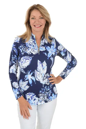 Blue Lily UPF50  Sun Shirt