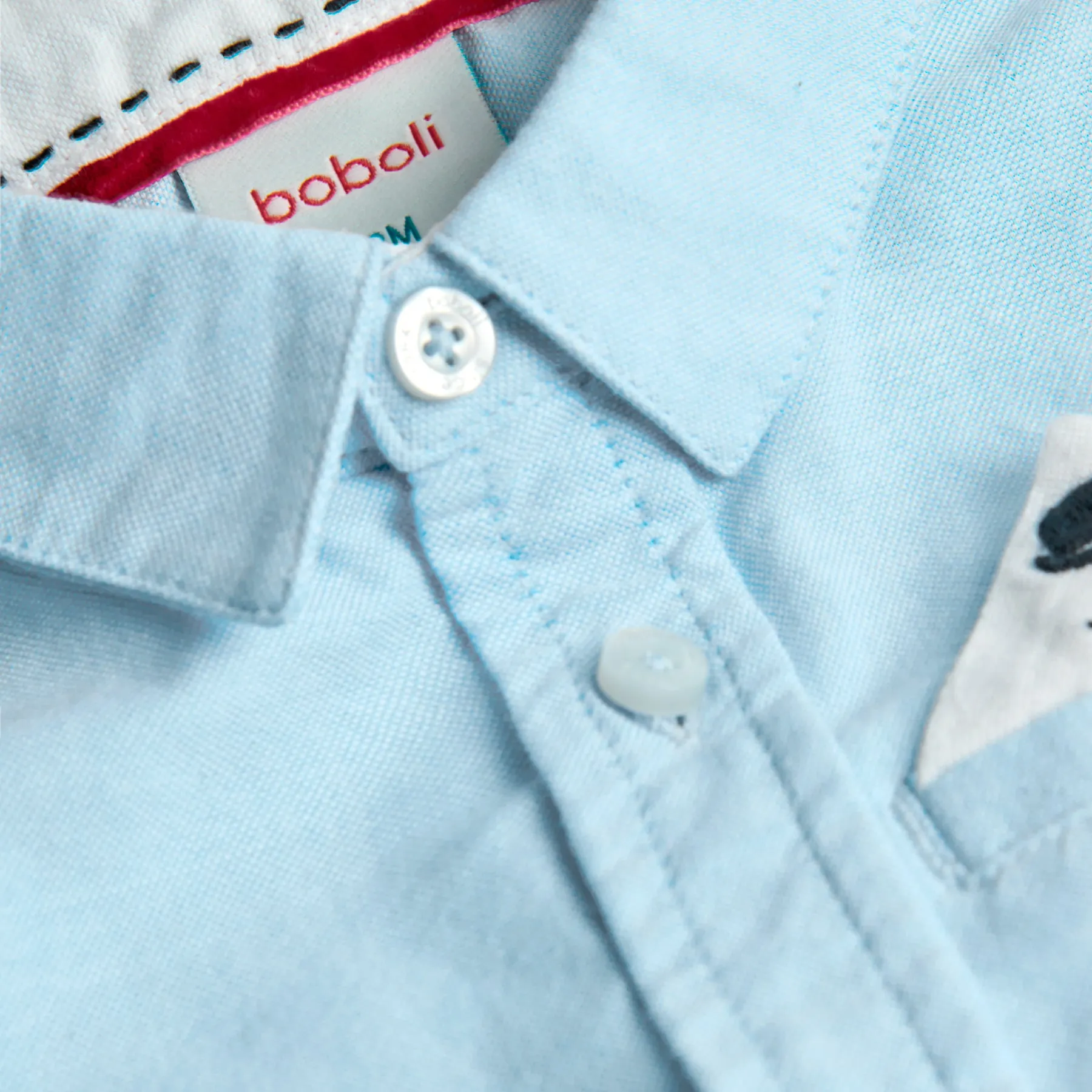 Boboli Blue Oxford Shirt