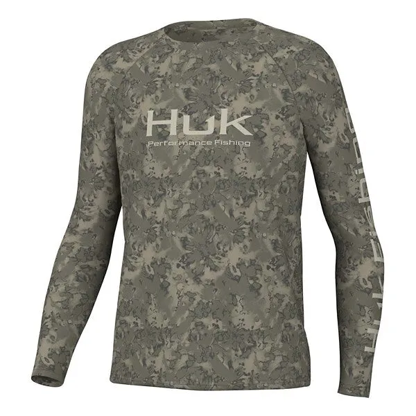 Boys' Huk Pusuit Fin Flats Long Sleeve T-Shirt
