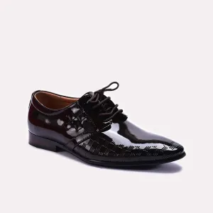 Brown Glossy Derby Shoes 0111273