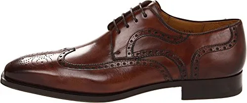 Brown Wingtip Brogue Leather Dress Shoes for Men