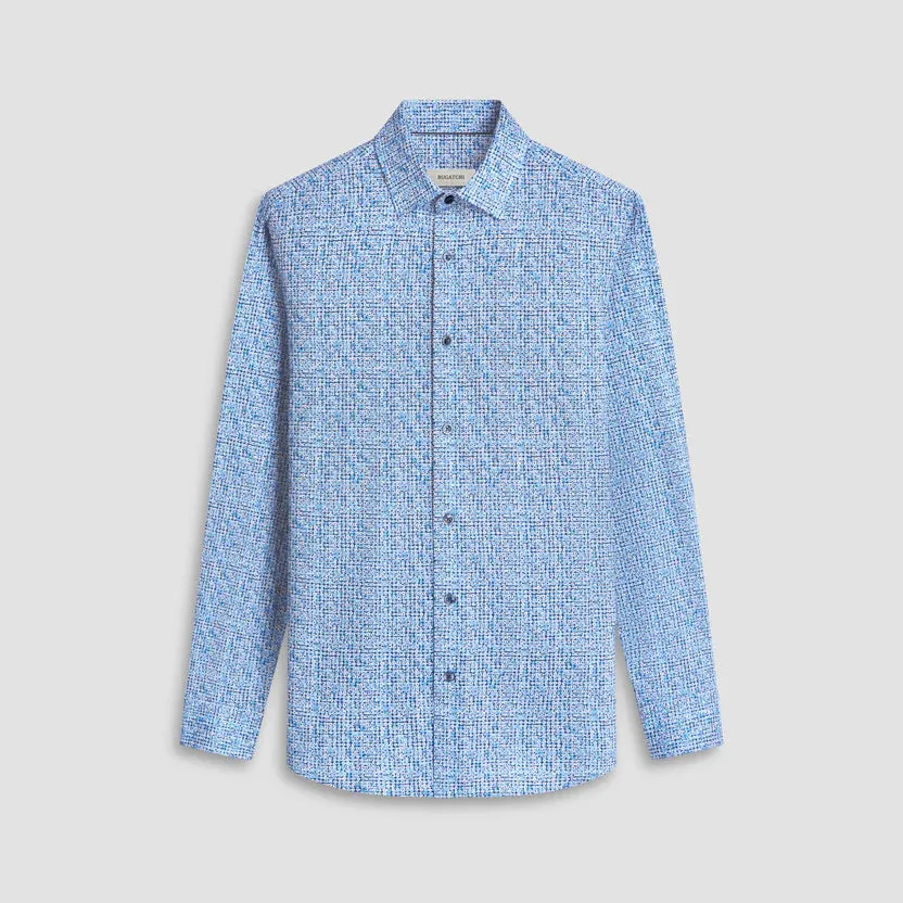 Bugatchi Ooohcotton James Long Sleeve Shirt - Classic Blue