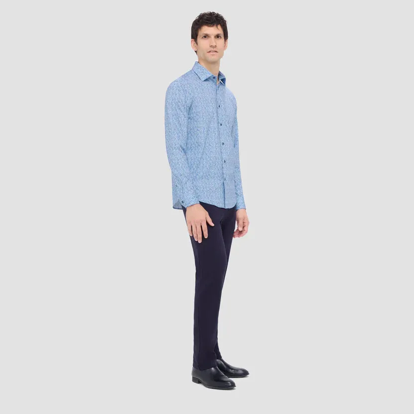 Bugatchi Ooohcotton James Long Sleeve Shirt - Classic Blue