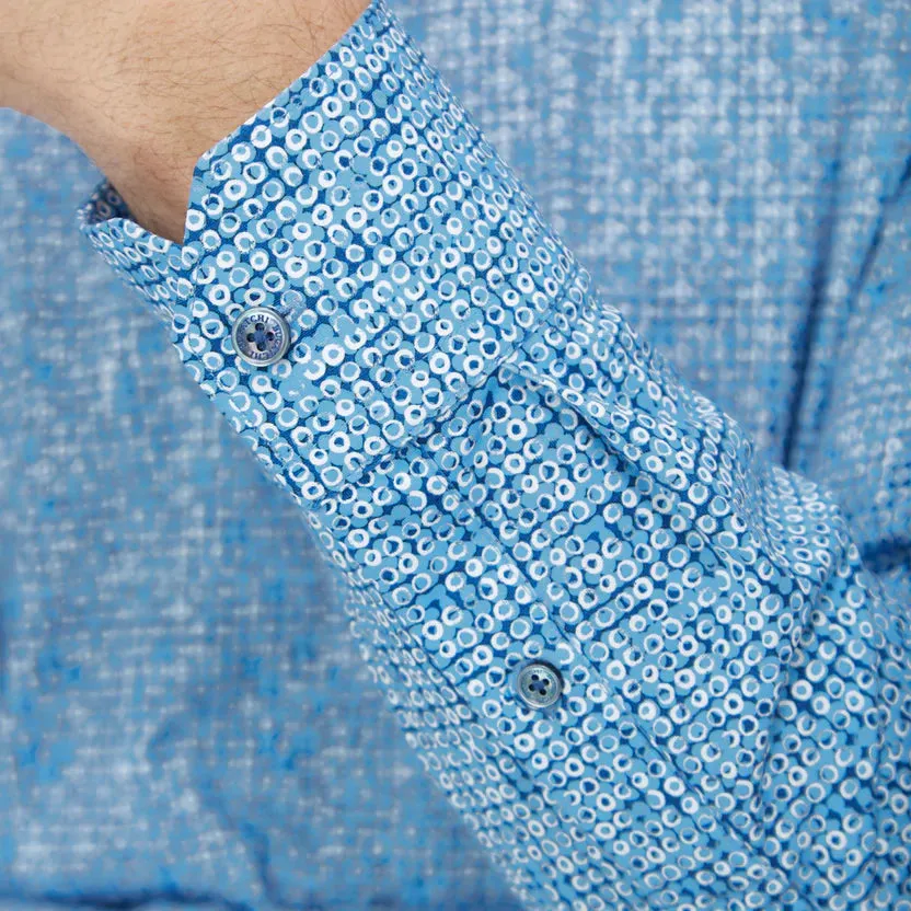 Bugatchi Ooohcotton James Long Sleeve Shirt - Classic Blue