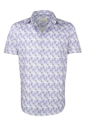 Bugatchi OoohCotton Stretch Shirt - Lilac