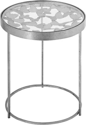 Butterfly Silver End Table