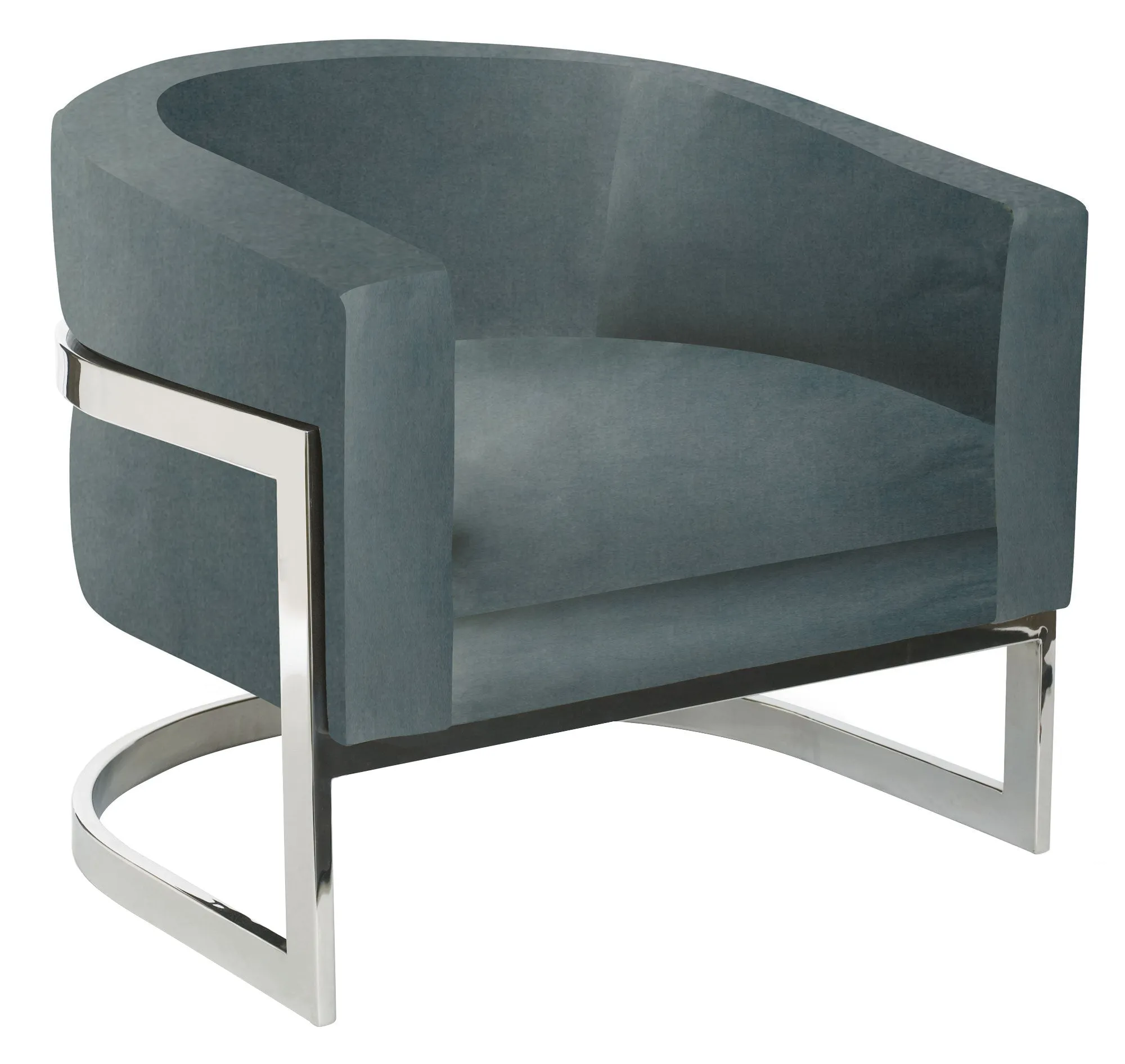 CALLIE METAL BANDED ACCENT CHAIR