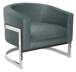 CALLIE METAL BANDED ACCENT CHAIR