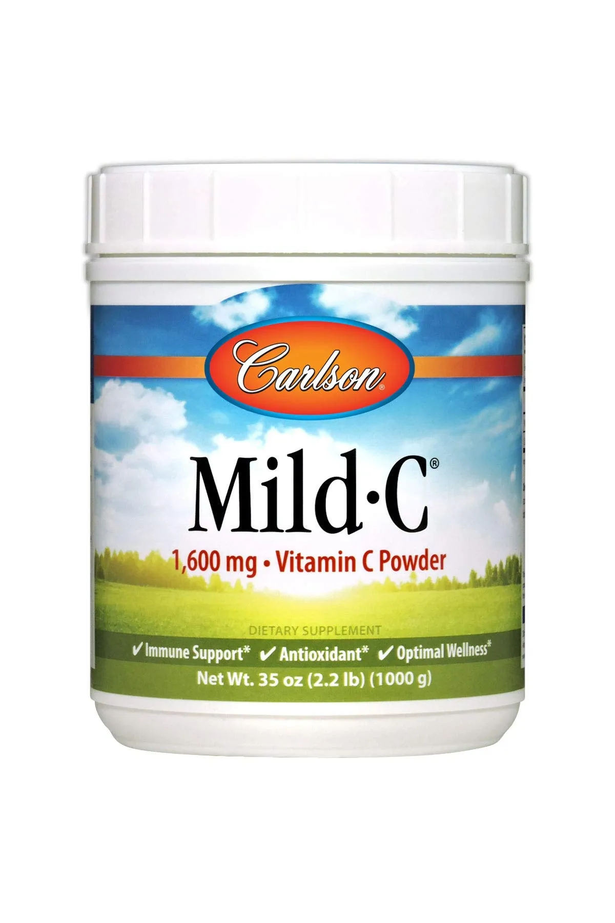 Carlson mild-c cristales 1000 g Immune support Limón Flavored polvo, 1