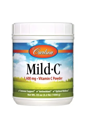 Carlson mild-c cristales 1000 g Immune support Limón Flavored polvo, 1