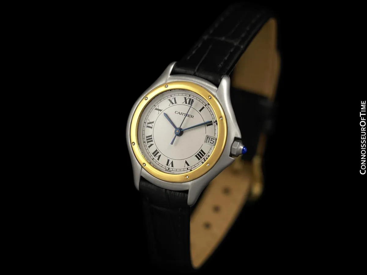Cartier Cougar Panthere Ladies 2-Tone Watch - Stainless Steel & 18K Gold