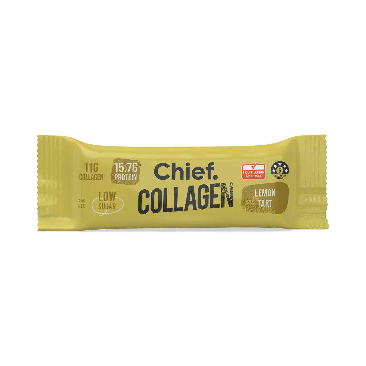 Chief Collagen Lemon Tart Protein Bars (12 Bars)