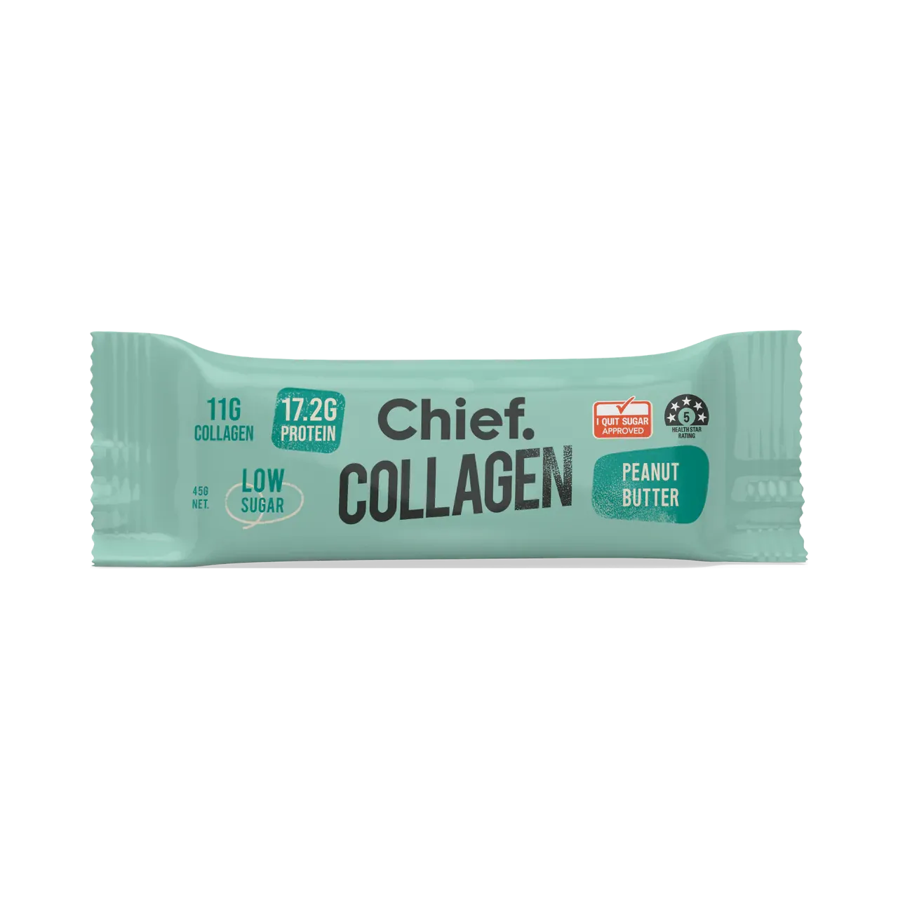 Chief Collagen Peanut Butter Protein Bars (12 Bars)