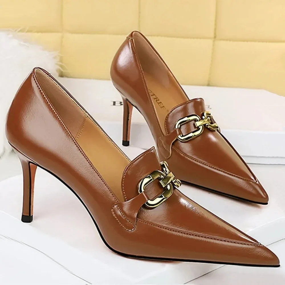 Classic Event Party Fashion Women Heels Shoes 8cm