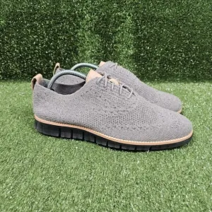 Cole Haan Zerogrand Grey Wingtip‎ Stitchlite Oxford Shoes Mens Size US 9.5