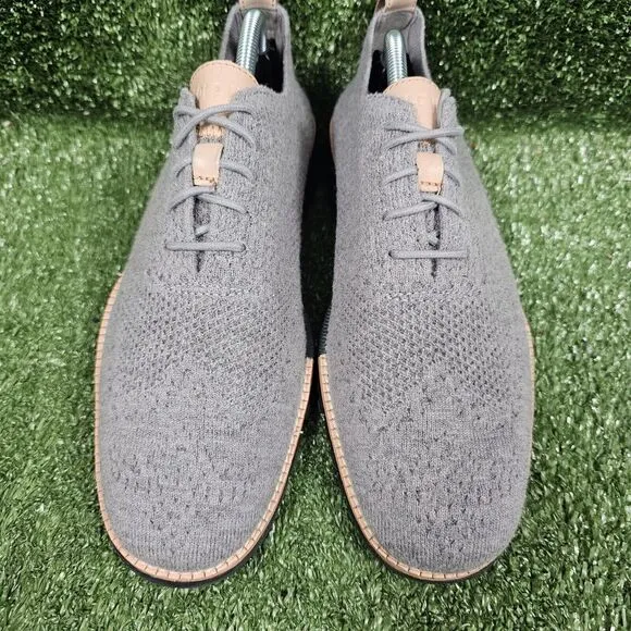 Cole Haan Zerogrand Grey Wingtip‎ Stitchlite Oxford Shoes Mens Size US 9.5