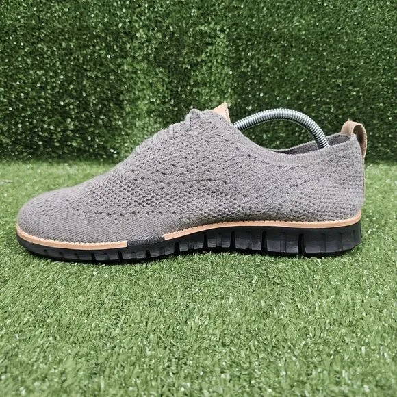 Cole Haan Zerogrand Grey Wingtip‎ Stitchlite Oxford Shoes Mens Size US 9.5