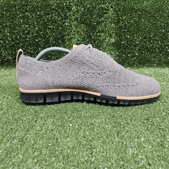 Cole Haan Zerogrand Grey Wingtip‎ Stitchlite Oxford Shoes Mens Size US 9.5
